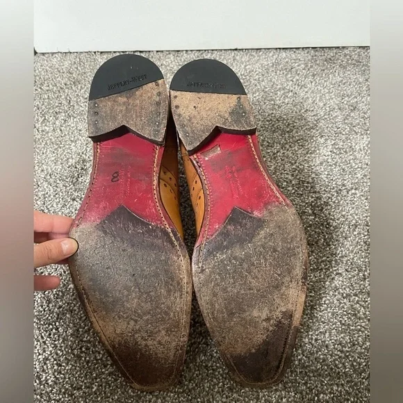Jeffrey West Tan Chelsea Western Boots Size 9.5